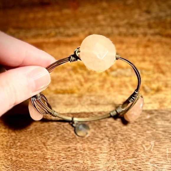 Bourbon and Bowties Bangle Bracelet, Pink stone - Picture 3 of 4